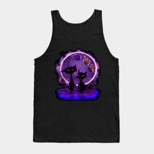 Cosmic Black Cats Tank Top